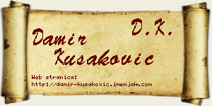 Damir Kušaković vizit kartica